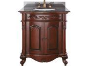 Avanity Provence 30 inch Single Vanity in Antique Cherry Finish with Sink and Top