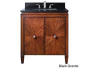 Avanity Brentwood 31 inch Single Vanity in New Walnut with Sink and Top