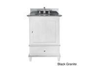 Avanity Windsor 24 inch Single Vanity in White Finish with Sink and Top