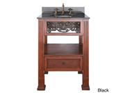 Avanity Napa 24 inch Single Vanity in Dark Cherry Finish with Sink and Top