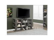 Dark Taupe Hollow core 60 inch Horizontal Vertical Etagere