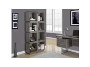 Dark Taupe Reclaimed look 71 inch Bookcase