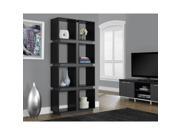 Black and Grey Hollow Core 71 inch Bookcase