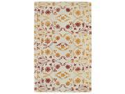 Hand Tufted Ombre Fire Floral Rug 2 x 3