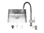 Top Quality Vigo Undermount Kitchen Sink Faucet and Dispenser