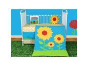 Snuggleberry Baby Sunflower Love 5 piece Crib Bedding Set with Storybook