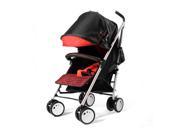 LA Baby Sherman Blvd Lightweight Stroller in Red and Black