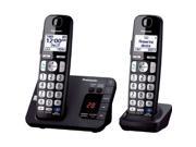 Panasonic KX TGE232B DECT 6.0 Expandable Digital Cordless Answering System with 2 handsets