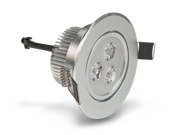 LEDQuant 3 Watt Dimmable Recessed LED Lighting Fixture with Driver Recessed Downlight Warm White