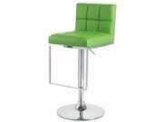 Set of 2 Alex Contemporary Adjustable Barstool Lime Green