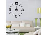 Modern Home Self Adhesive DIY 3D Wall Clock Executive