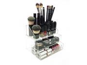Brittney Acrylic Deluxe 2 Drawer Tiered Cosmetic Makeup Organizer