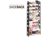 Convertible 30 Pair Shoe Rack Tower with Zippered Cover