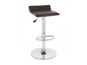 Vandue Corporation SIGMAPVC BROWN Faux Leather Adjustable Height Swivel Barstool Coffee Brown
