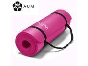AUM High Density HD Foam Tech Yoga Exercise Mat 72 x 24 x 1 2 Pink