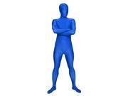 SecondSkin Full Body Spandex Lycra Suit XL Blue