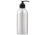 Royal Massage Brushed Aluminum 8oz Empty Massage Oil Bottle with Pump