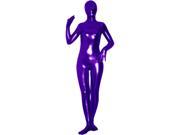SecondSkin Full Body Spandex Lycra Suit XL Metallic Purple