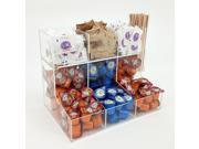OnDisplay Acrylic Sugar Creamer Station with Removable Top Tier
