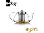Teaology Azzurro Borosilicate Glass Teapot Kettle Teaology Azzurro Borosilicate Glass Teapot Kettle