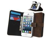 iPhone SE Case Celicious Brown Executive Wallet Stand Case with Card Slots for Apple iPhone SE iPhone 5s