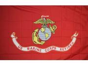 US MARINE CORPS RETIRED 3 X5 POLY FLAG