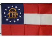 GEORGIA STATE 2X3 FLAG POLY