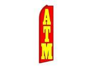 ATM RED YELLOW 38 X 138 SWOOPER FLAG