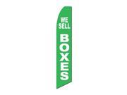 WE SELL BOXES GRN 30 x 138 SWOOPER FLAG