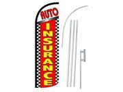 AUTO INSURANCE RED YELLOW SPD SWOOPER 38 X138 WITH POLE AND SPIKE