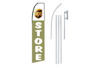 UPS STORE G W B 30 x 138 SWOOPER FLAGWITH POLE AND SPIKE