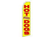 HOT DOGS 38 x138 SWOOPER FLAG
