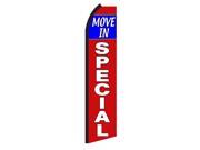 MOVE IN SPECIAL RED WHITE 38 X 138 SWOOPER