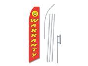 WARRANTY 30 X 138 SWOOPER FLAGWITH POLE AND SPIKE