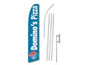 DOMINO S 30 X 138 SWOOPER FLAGWITH POLE AND SPIKE