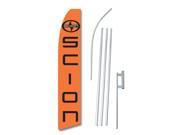 SCION 30 X 138 SWOOPER FLAGWITH POLE AND SPIKE