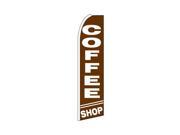COFFEE SHOP 38 x 138 SWOOPER FLAG