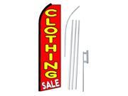 CLOTHING SALE 38 x 138 SWOOPER FLAGWITH POLE AND SPIKE