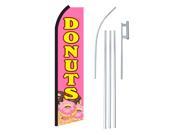 DONUTS PINK YELLOW W DONUTS 30 X 138 SWOOPERWITH POLE AND SPIKE