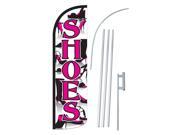 SHOES PINK BLACK W SHOES DLX 2 SWOOPER 38 X138 WITH POLE AND SPIKE