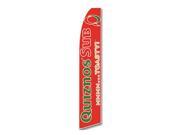 QUIZNOS RED 30 X 138 SWOOPER FLAG