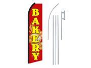 BAKERY RED YEL BREAD GRAPHICS 30 X 138 SWOOPERWITH POLE AND SPIKE