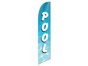 POOL WATER BACKGROUND SWOOPER FLAG DLX