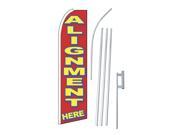 ALIGNMENT HERE 38 x 138 SWOOPER FLAGWITH POLE AND SPIKE