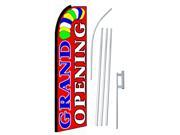GRAND OPENING 38 x 138 SWOOPER FLAGWITH POLE AND SPIKE