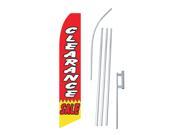 CLEARANCE 30 X 138 SWOOPER FLAGWITH POLE AND SPIKE