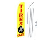 TIRES SALE R Y 38 x 138 SWOOPER FLAGWITH POLE AND SPIKE