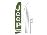 JEEP 30 X 138 SWOOPER FLAGWITH POLE AND SPIKE