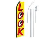 LOOK RED YELLOW WITH EYES 30 X 138 SWOOPERWITH POLE AND SPIKE