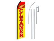 DRY CLEANER YELLOW RED 30 X 138 SWOOPERWITH POLE AND SPIKE